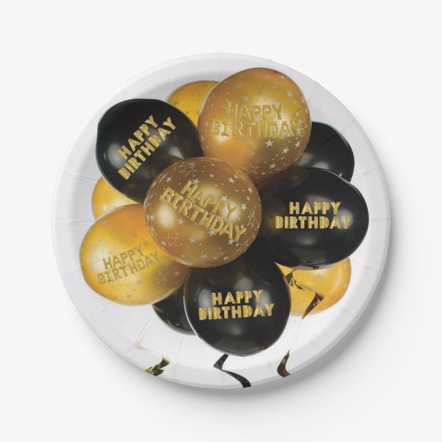 Paper Plates, Happy Birthday Paper Plates (Front)
