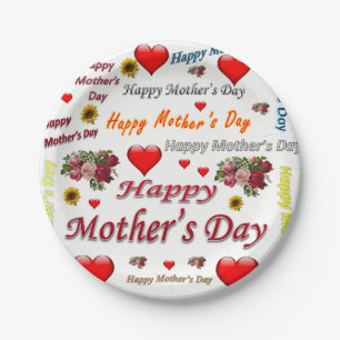 Paper plates Happy Mother's Day