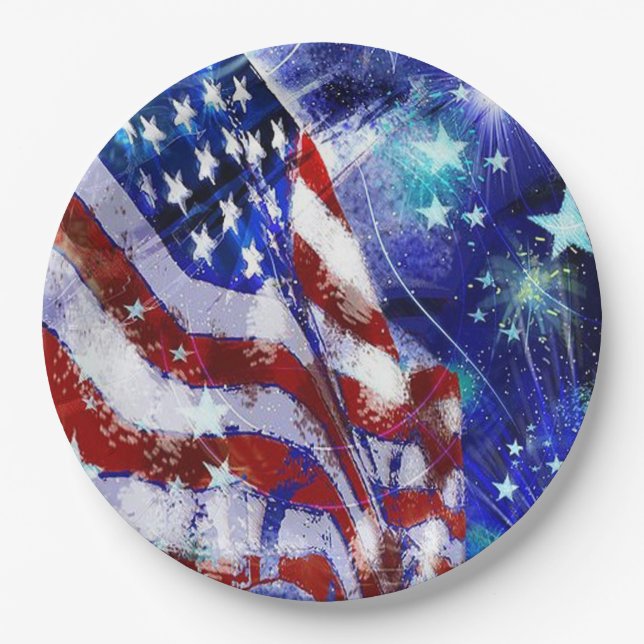 Paper Plates/Independence Day Plate (Front)