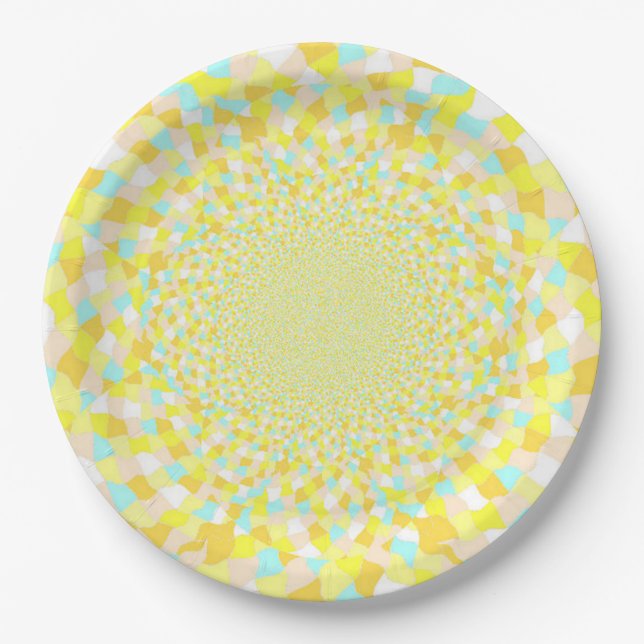 Paper Plates - Jewel Sun Glint Dazzle Design (Front)