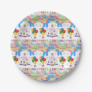 Paper plates July, 1 Birthday