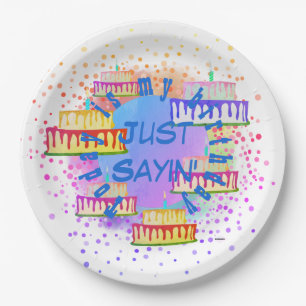 Paper Plates Just Sayin' HAMbyWG