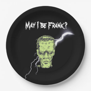 Paper Plates, May I Be Frank, Frankenstein Paper Plate