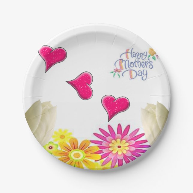 Paper plates Mother's Day (Front)
