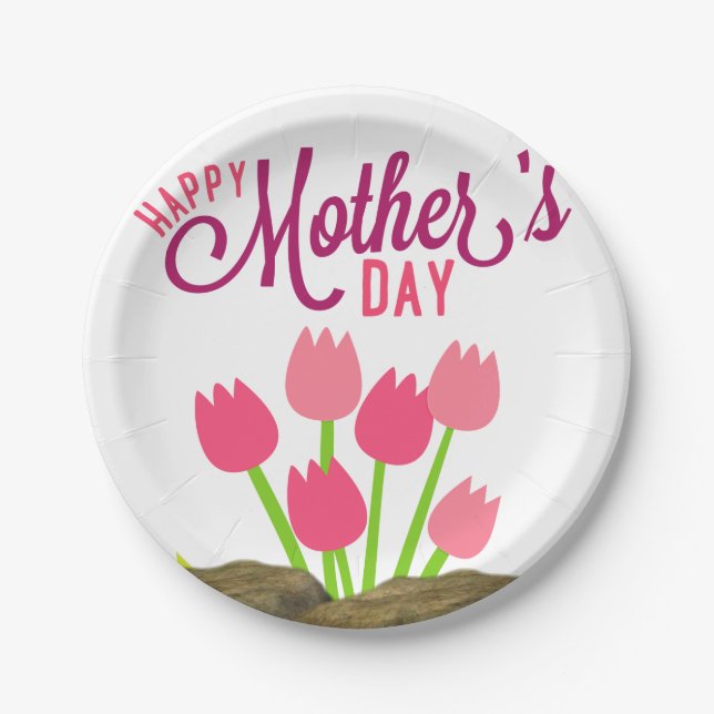 Paper plates Mother's Day (Front)