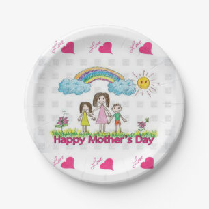 Paper plates Mother's Day
