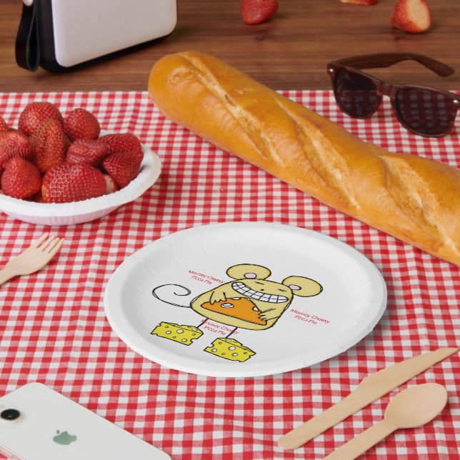 Paper Plates Mousey Cheesy Pizza Pie (Picnic)