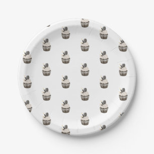 Paper Plates, Oreo Chocolate Cupcake  Plate