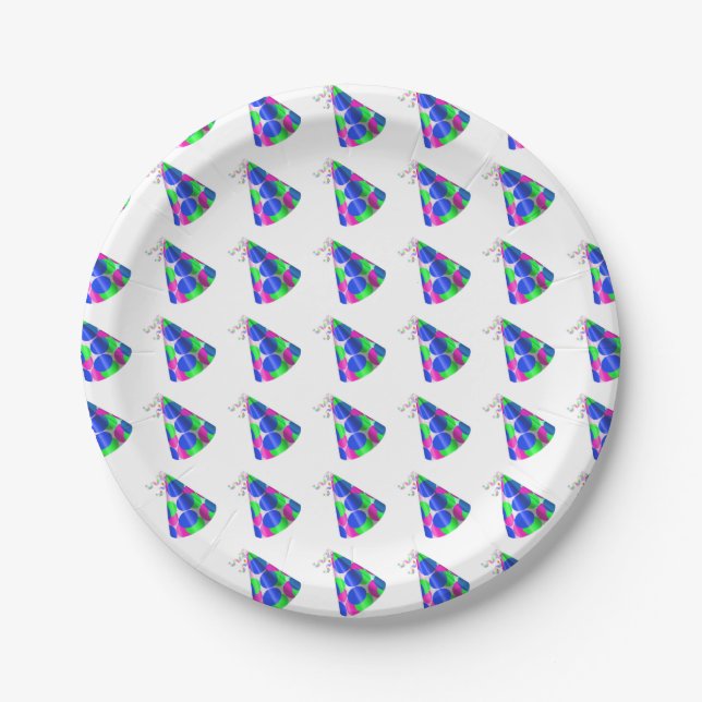 Paper Plates/Party Hats Plate (Front)