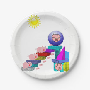 Paper plates Pigs