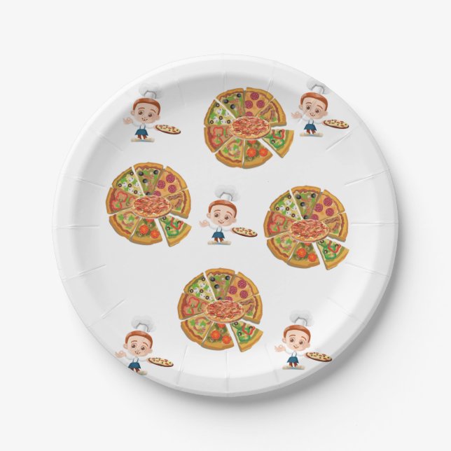 Paper Plates, Pizza Plate (Front)