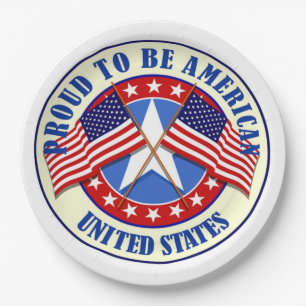 Paper Plates/Proud to be American Plate