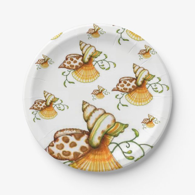 Paper plates Seashells (Front)