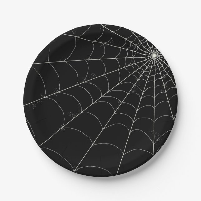 Paper Plates - Spiderweb + Custom Colours (Front)