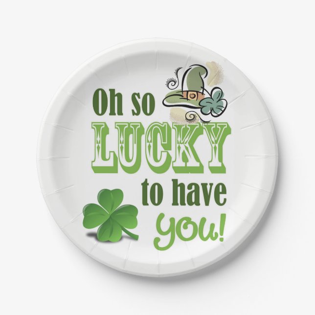 Paper plates St. Patrick's Day (Front)