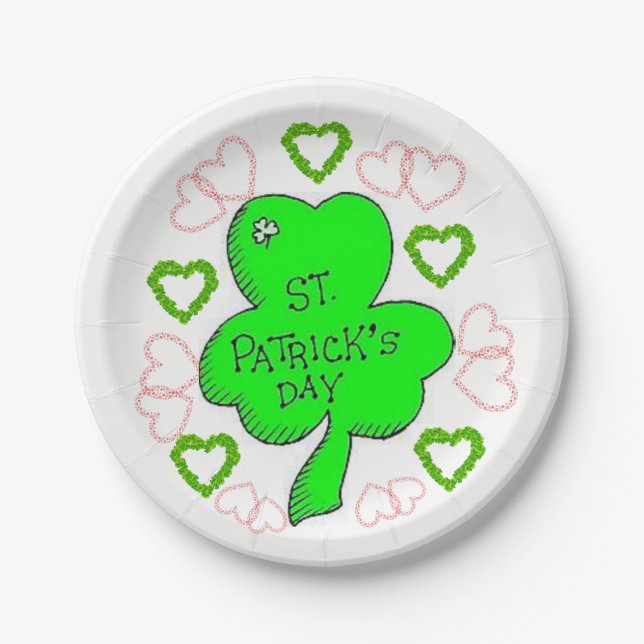 Paper plates St. Patrick's Day (Front)