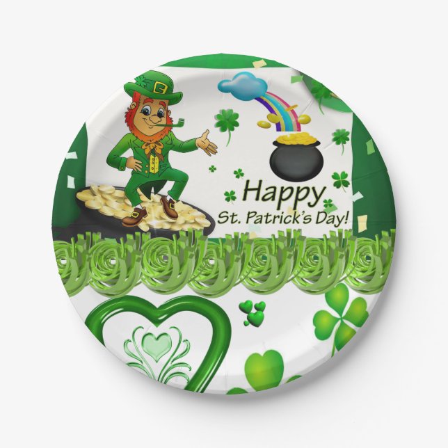 Paper plates St. Patrick's Day (Front)