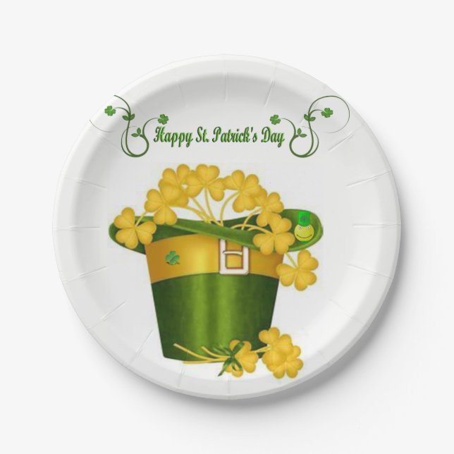 Paper plates St. Patrick's Day (Front)