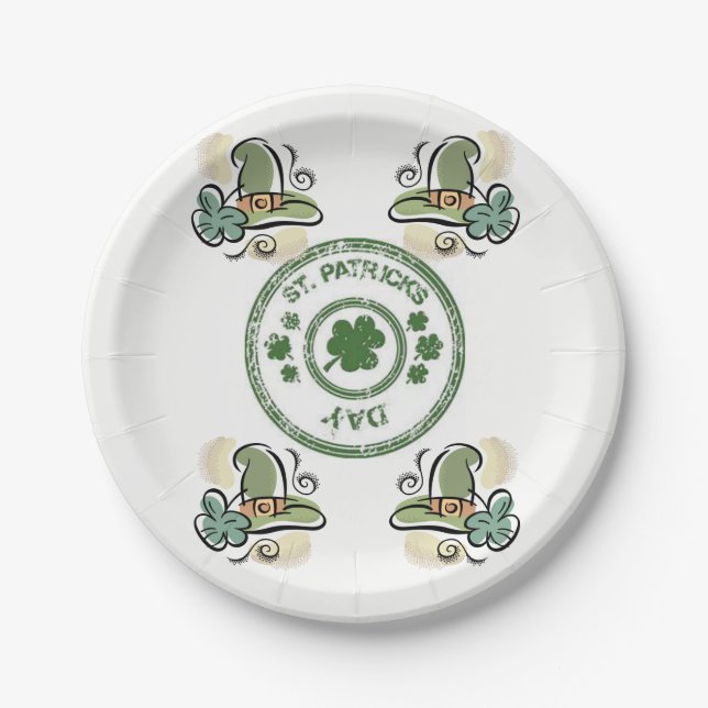 Paper plates St. Patrick's Day (Front)
