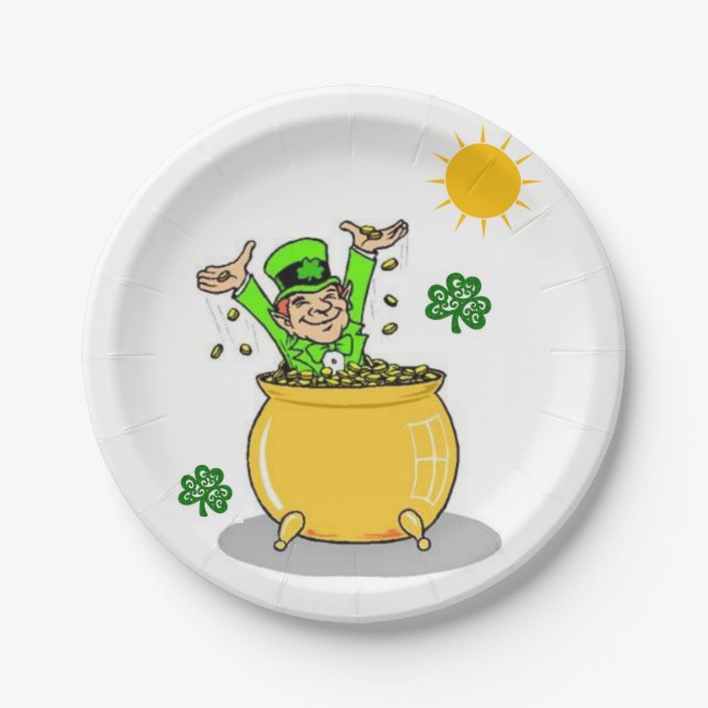 Paper plates St. Patrick's Day (Front)