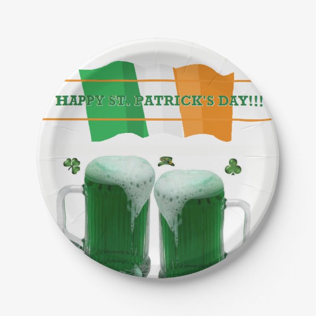 Paper plates St. Patrick's Day (Front)