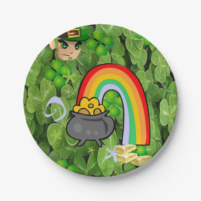 Paper plates St. Patrick's Day (Front)