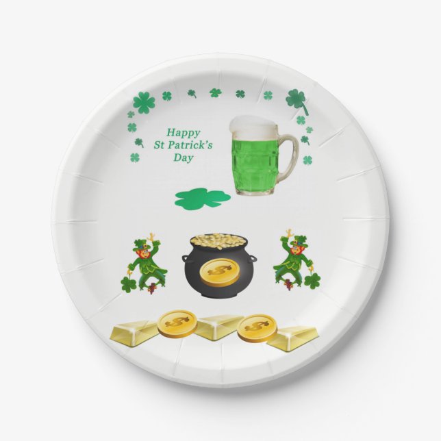 Paper plates St. Patrick's Day (Front)