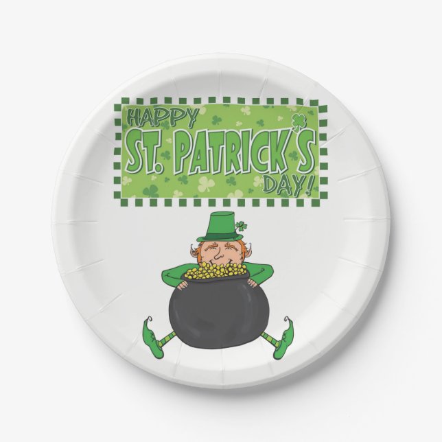 Paper plates St. Patrick's Day (Front)