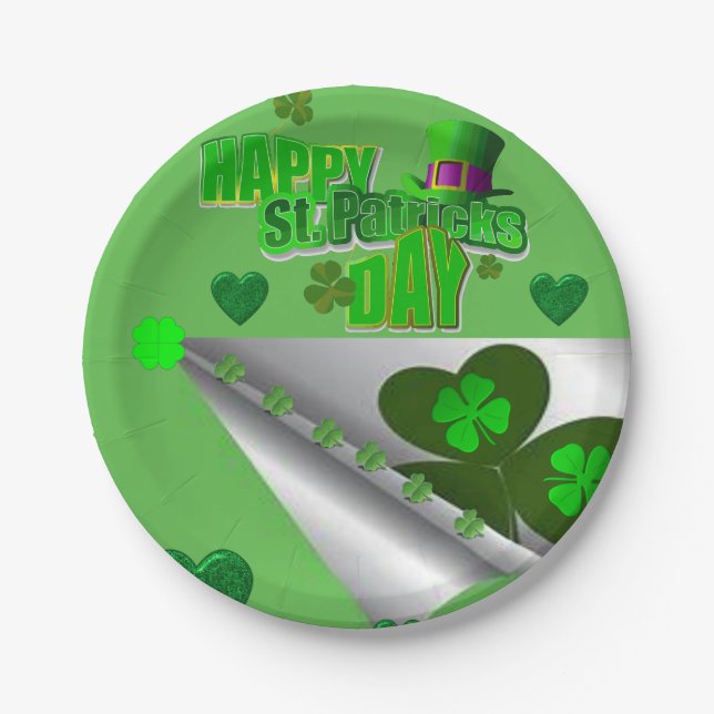 Paper plates St. Patrick's Day (Front)