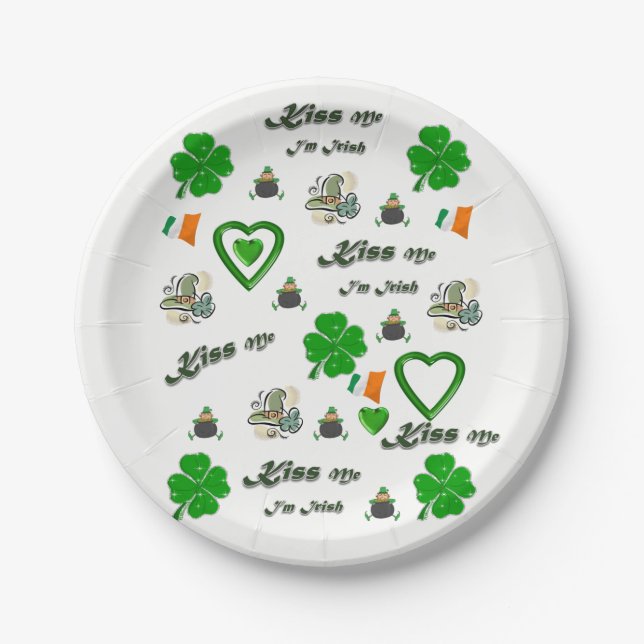 Paper plates St. Patrick's Day (Front)