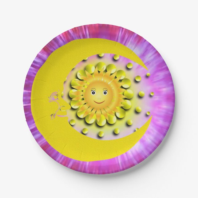 Paper Plates, Sun Moon Paper Plate (Front)