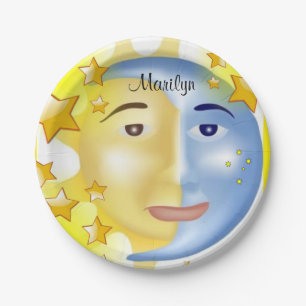 Paper Plates, Sun Moon Stars Plate