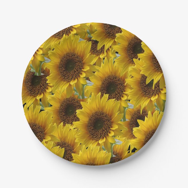 Paper plates Sunflowers (Front)