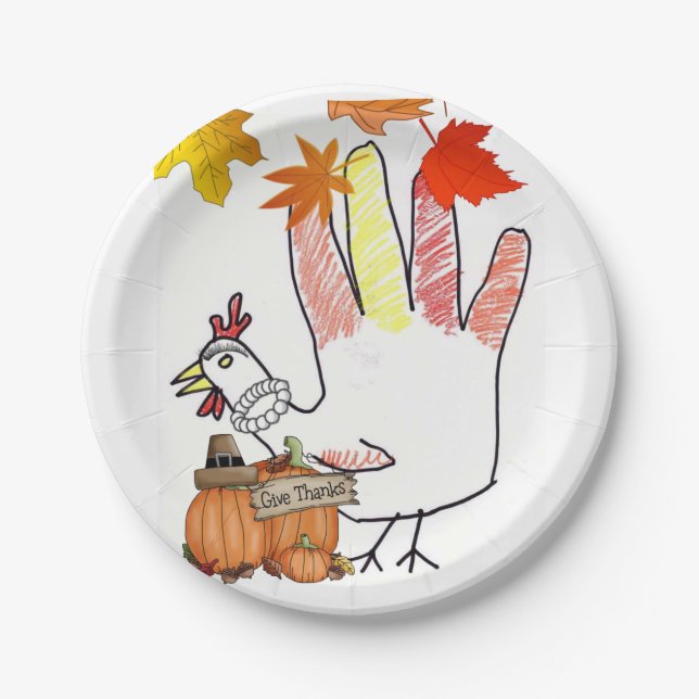 Paper plates Thanksgiving (Front)