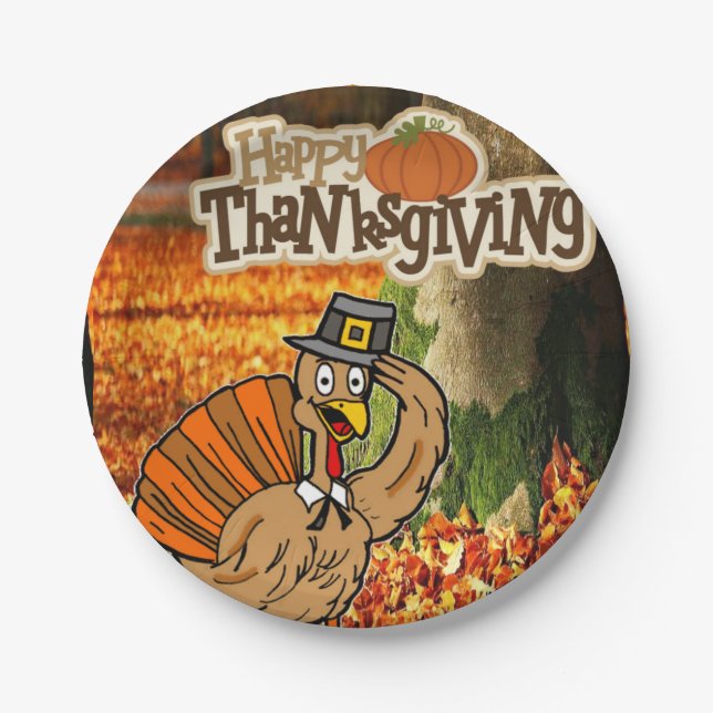 Paper plates Thanksgiving (Front)
