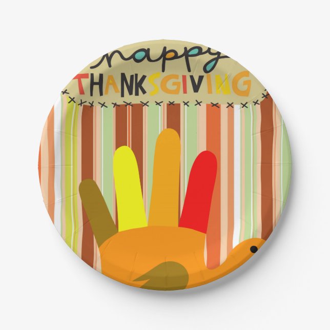 Paper plates Thanksgiving (Front)