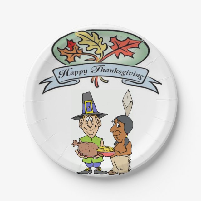 Paper plates Thanksgiving (Front)
