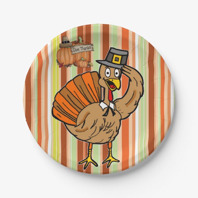Paper plates Thanksgiving (Front)