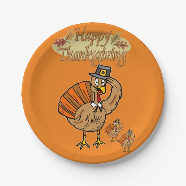 Paper plates Thanksgiving (Front)