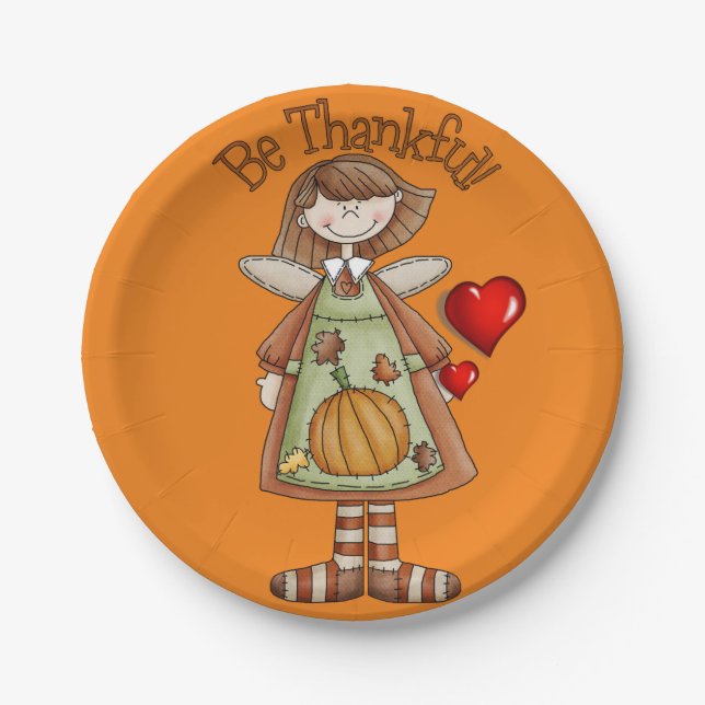 Paper plates Thanksgiving (Front)
