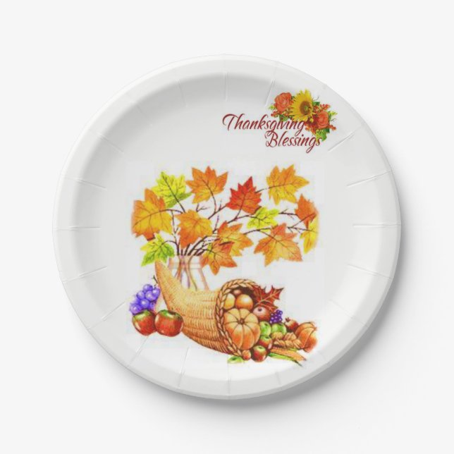 Paper plates Thanskgiving (Front)