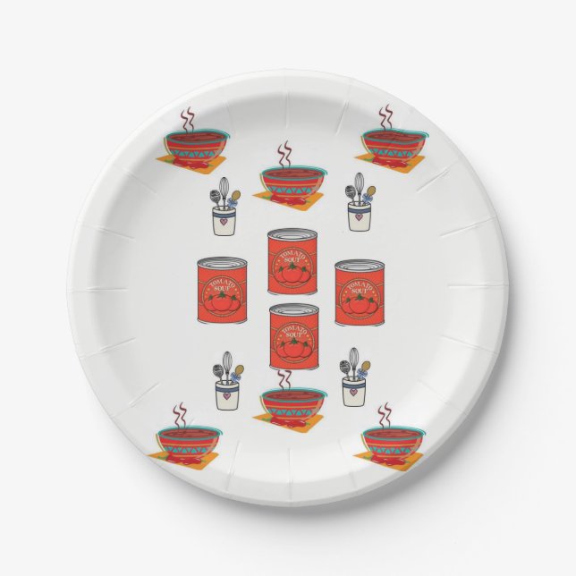 Paper Plates Tomato (Front)