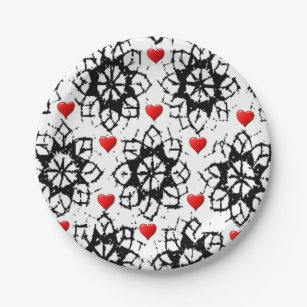 Paper plates Valentine's