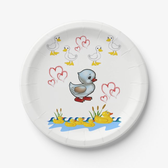 Paper plates Valentine's (Front)