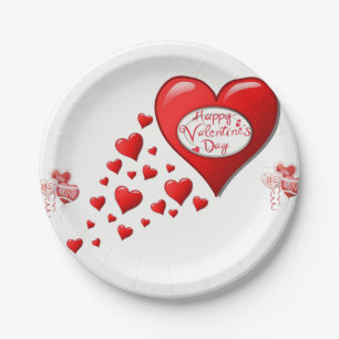 Paper plates Valentine's Day