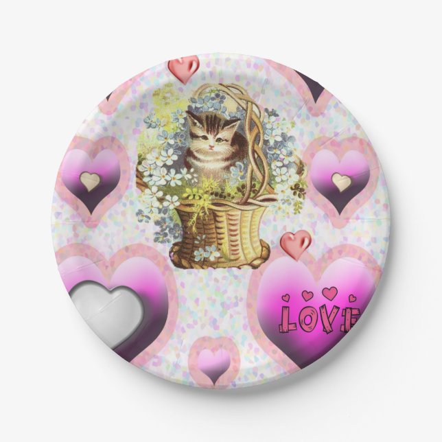 Paper plates Valentine's Day (Front)