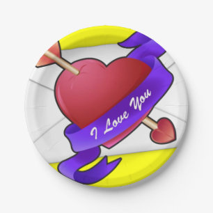 Paper plates Valentine's Day
