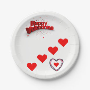 Paper plates Valentine's Day