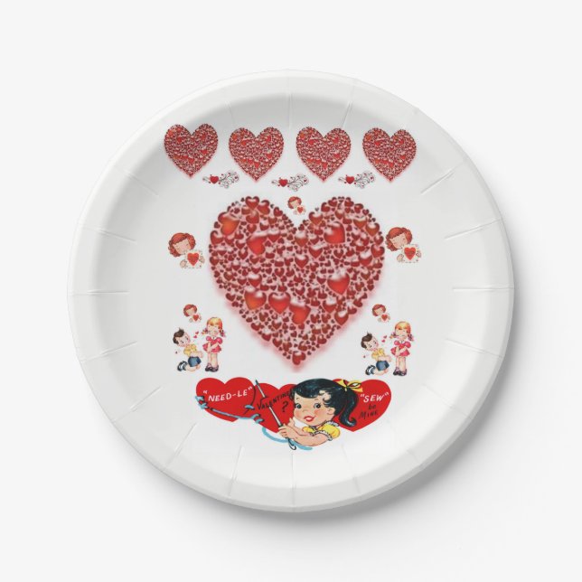 Paper plates Valentine's Day (Front)