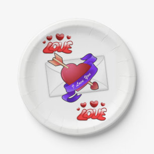 Paper plates Valentine's Day
